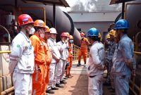 Feronikel NNI Gelar Simulasi Armada Darurat Demi Keselamatan Kerja. Dok. (Karyawan Feronikel)