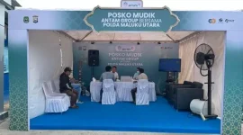 ANTAM berangkatkan 500 pemudik lewat program mudik gratis bersama BUMN dan ESDM untuk sambut Idulfitri 1447 Hijriah. Foto Foni