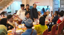 PT Inalum menggelar buka puasa bersama awak media di Batu Bara untuk mempererat komunikasi dan kerja sama penyebaran informasi. Foto Ladang Berita