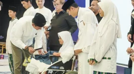 MIND ID menggelar Safari Ramadan dengan buka puasa bersama hampir tiga ratus anak yatim dan penyandang disabilitas.