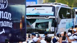 Pertamina dukung Mudik Bersama 2026 dengan 167 bus ke lebih dari 25 kota, dorong perjalanan aman dan hemat energi.