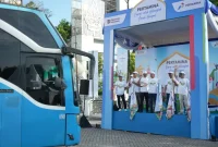 Pertamina berangkatkan 900 pemudik arus balik ke Jakarta lewat program Mudik Bareng Pertamina 2026.