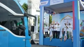 Pertamina berangkatkan 900 pemudik arus balik ke Jakarta lewat program Mudik Bareng Pertamina 2026.