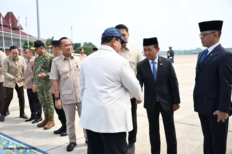 Presiden Prabowo bersama Menteri ESDM Bahlil Lahadalia dalam lawatan resmi ke Jepang.