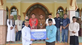 Peserta pesantren kilat Remaja Masjid As Salam di Manggar Belitung Timur dengan dukungan PT Timah. Foto PT Timah