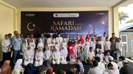 ANTAM gelar Safari Ramadan 2026, lebih dari 8.000 masyarakat di berbagai wilayah operasi menerima bantuan dan santunan. Foto PT ANTAM