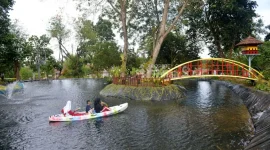 Tins Green Garden Foresttree jadi ruang hijau favorit warga Pangkalpinang untuk olahraga dan rekreasi keluarga.