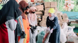 Dokumentasi hari peduli sampah di PT Vale Morowali.