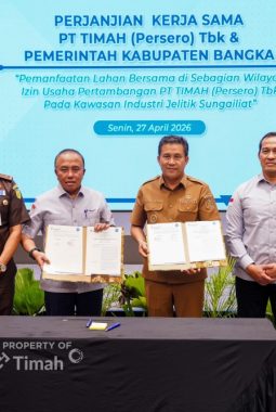 PT Timah dan Pemkab Bangka Kerjasama Pemanfaatan Kawasan Industri Jelitik
