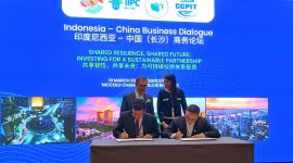 Penandatanganan kerja sama riset hilirisasi nikel FT UGM dan CNGR di Changsha, Tiongkok.