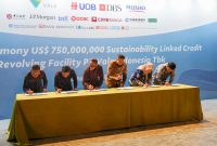 PT Vale Indonesia Tbk memperoleh fasilitas pinjaman berkelanjutan atau Sustainability-Linked Loan (SLL) senilai US$750 juta,