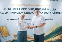 Pegadaian dan ANTAM menjalin kerja sama penjualan logam mulia untuk memperkuat ekosistem emas nasional.