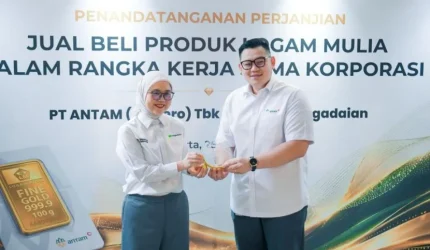 Pegadaian dan ANTAM menjalin kerja sama penjualan logam mulia untuk memperkuat ekosistem emas nasional.