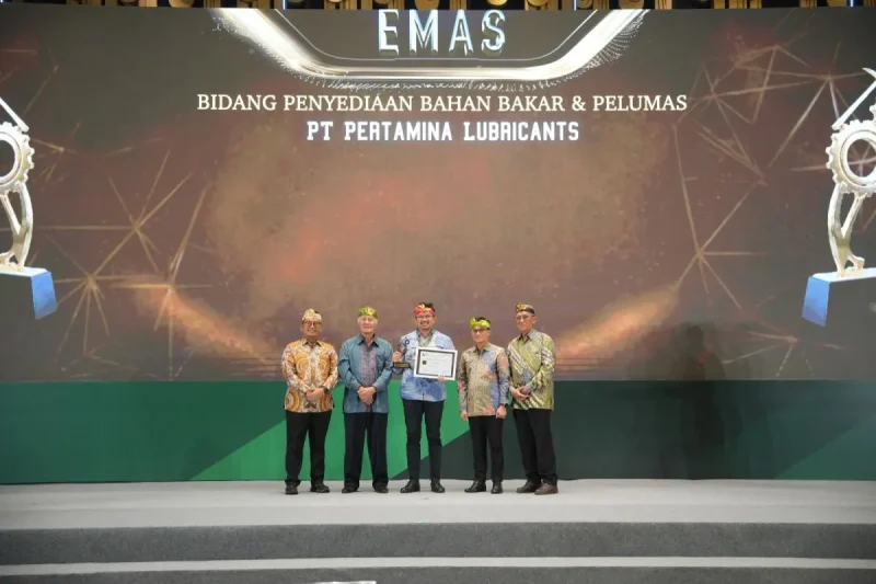 Pertamina Lubricants meraih penghargaan Gold pada ajang Indonesia Mining Services Awards 2026 dalam kategori Penyedia Bahan Bakar dan Pelumas.