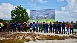 PT TIMAH Tanam 500 Pohon di Sempadan Sungai Romodong